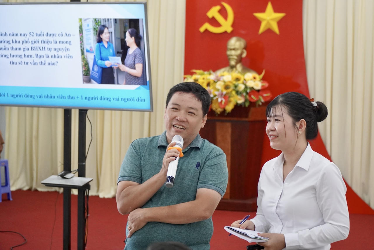 BHXH Đồng Tháp tập huấn cho nhân viên thu, cập nhật điểm mới về BHXH tự nguyện và BHYT