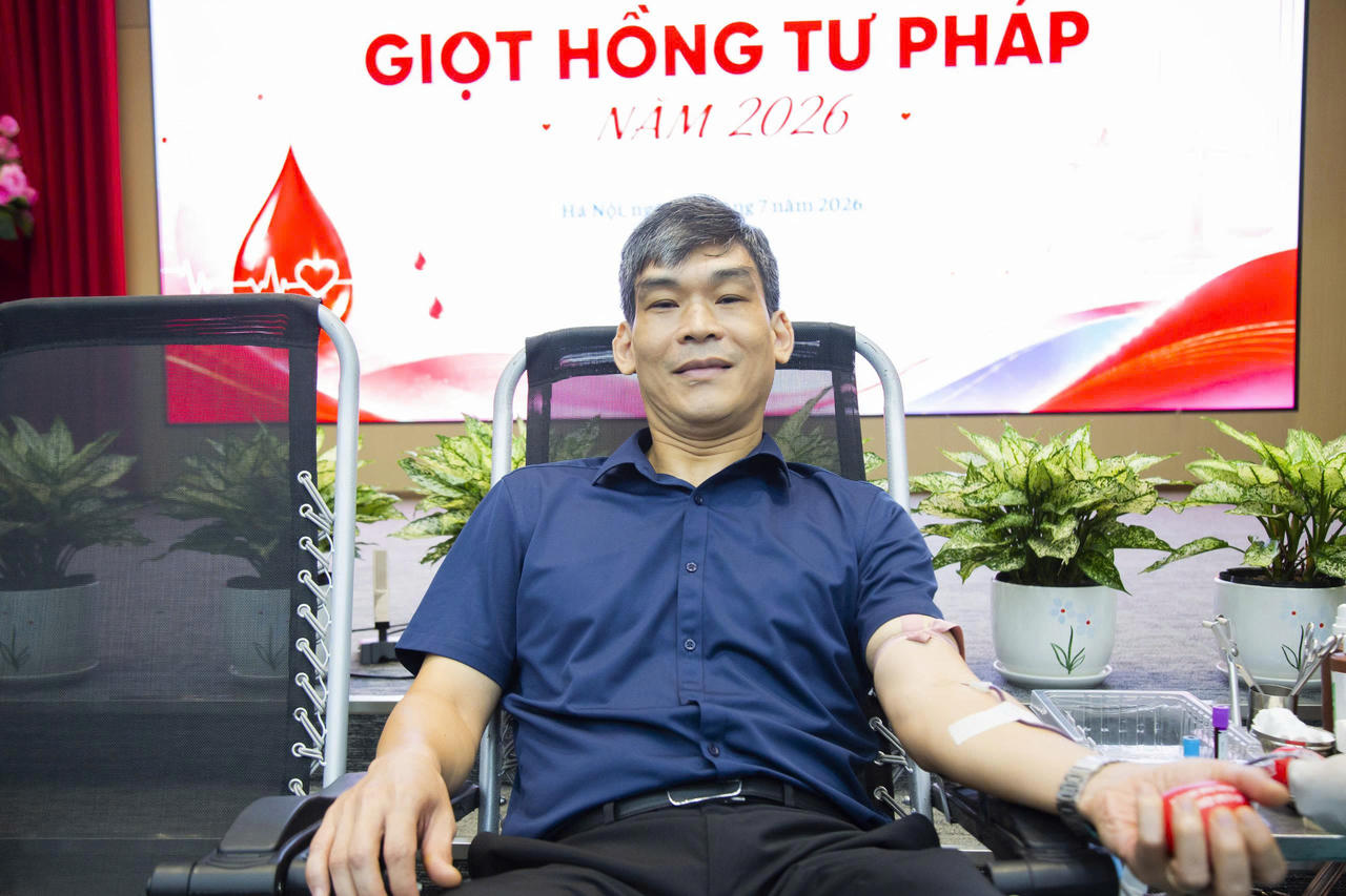 Chương trình “Giọt hồng Tư pháp” năm 2026: Lan tỏa tinh thần nhân ái, sẻ chia vì cộng đồng