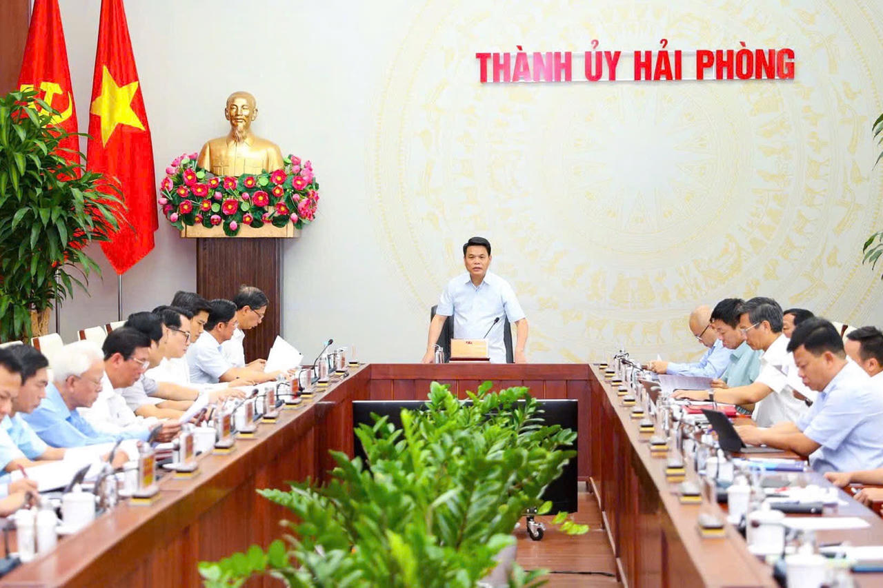 Ban Thường vụ Thành ủy Hải Phòng cho ý kiến nhiều nội dung về quy hoạch, đầu tư