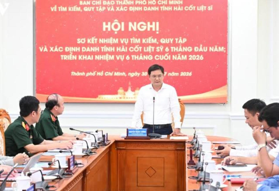 Công tác lấy mẫu hài cốt liệt sĩ phục vụ giám định ADN tại TP Hồ Chí Minh: Dự kiến hoàn thành trong tháng 9/2026