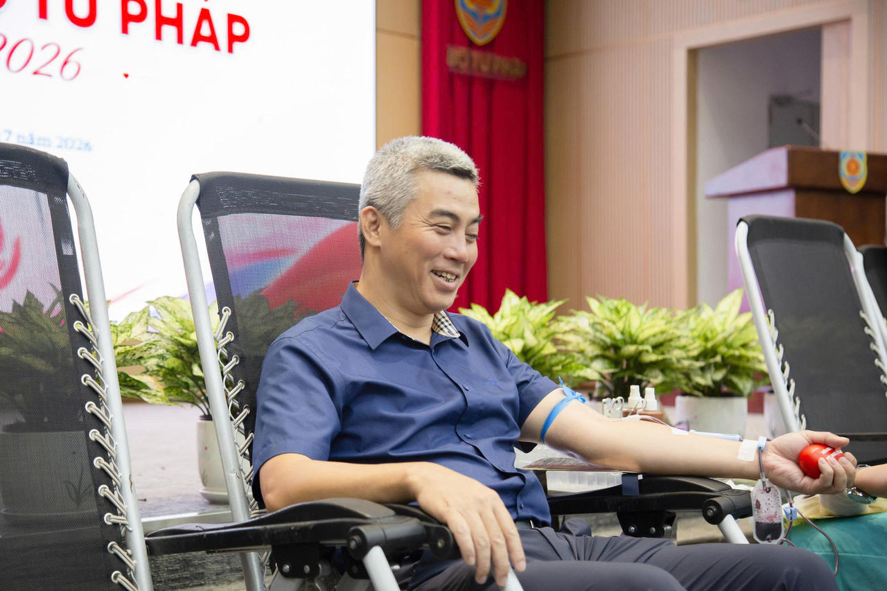 Chương trình “Giọt hồng Tư pháp” năm 2026: Lan tỏa tinh thần nhân ái, sẻ chia vì cộng đồng