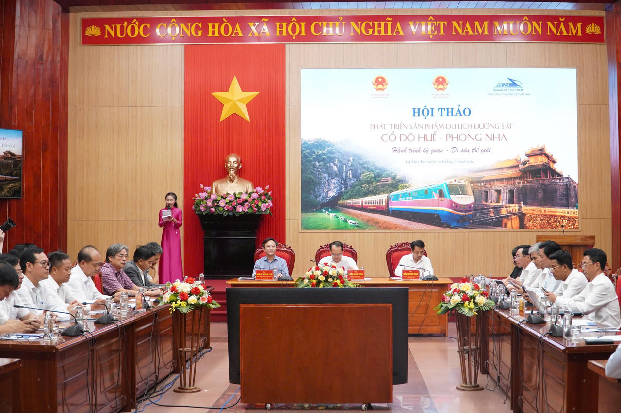 Quang cảnh hội thảo. (Ảnh Sở Văn hoá Thể thao và du lịch Quảng Trị).