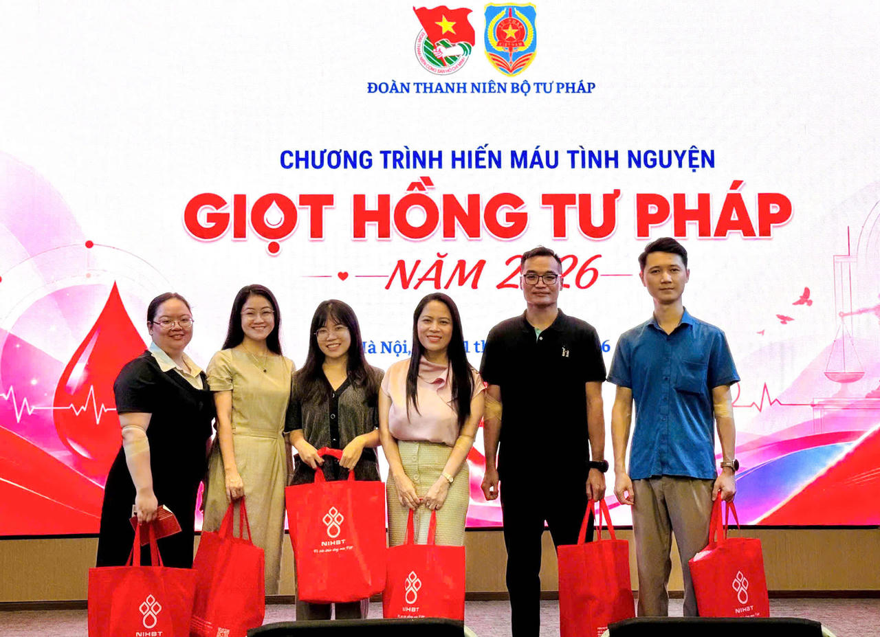 Chương trình “Giọt hồng Tư pháp” năm 2026: Lan tỏa tinh thần nhân ái, sẻ chia vì cộng đồng