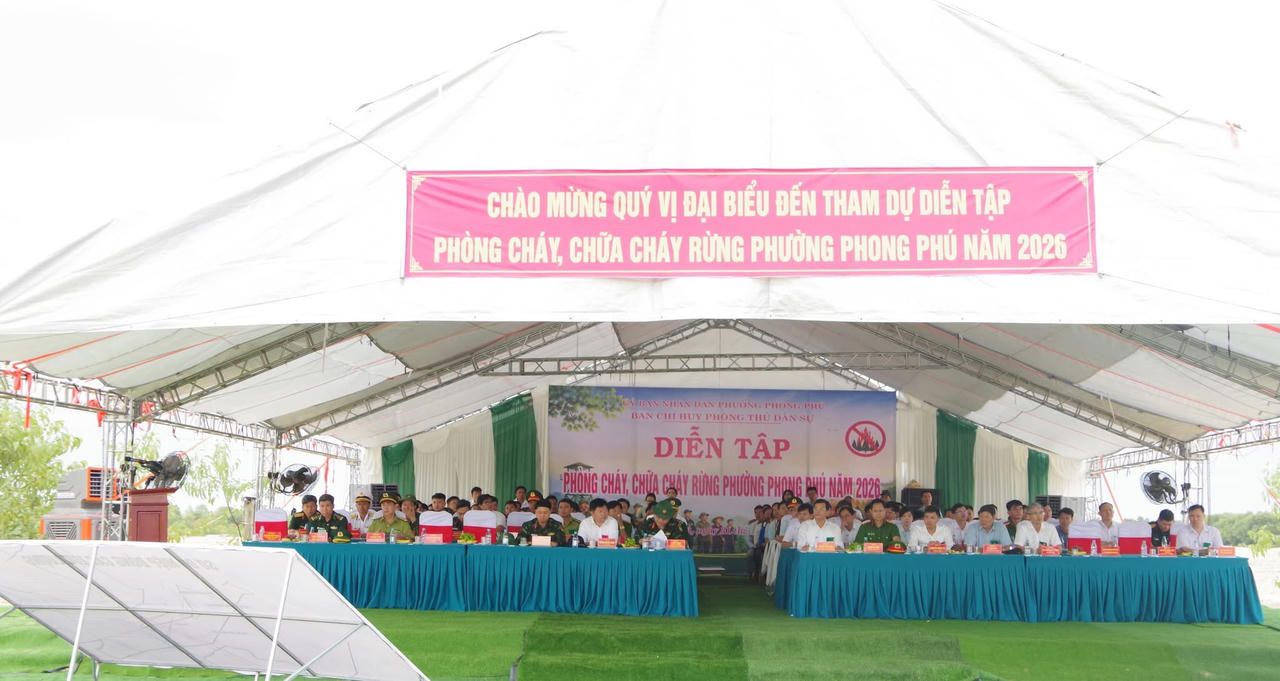 TP Huế: Diễn tập phòng cháy, chữa cháy rừng, nâng cao năng lực ứng phó tại cơ sở