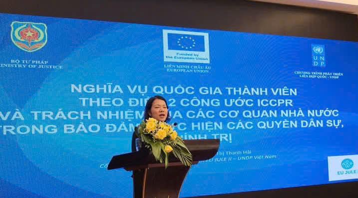 Tăng cường triển khai thực hiện Công ước ICCPR và các khuyến nghị của Ủy ban Nhân quyền Liên hợp quốc