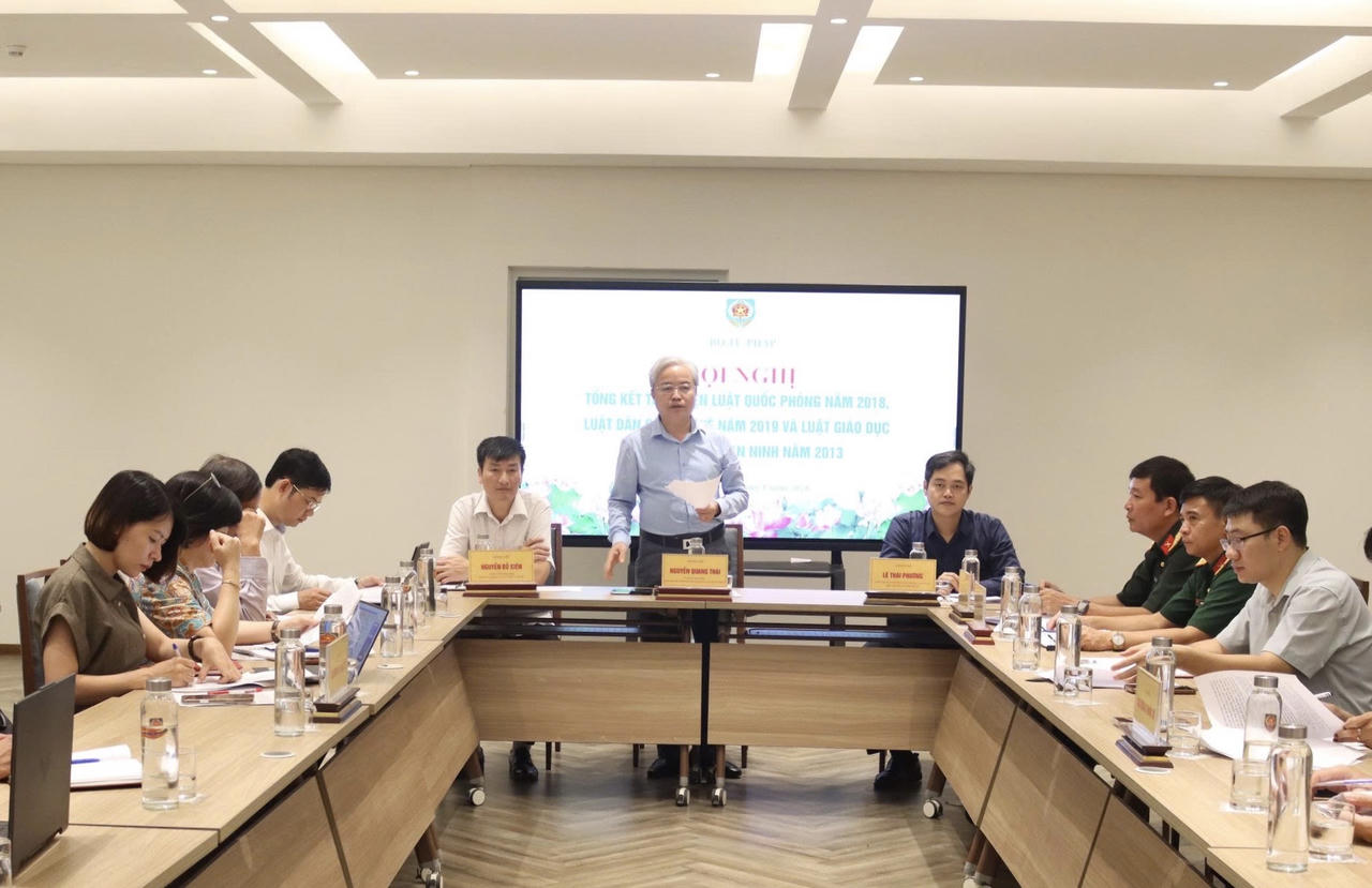 Phó Bí thư chuyên trách Đảng ủy Bộ, Chính trị viên Ban Chỉ huy quân sự Nguyễn Quang Thái phát biểu khai mạc