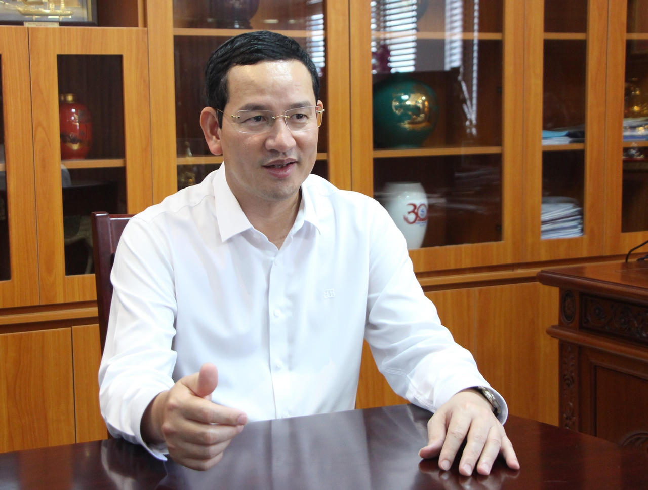  Ông Cồ Như Dũng - Chủ tịch UBND phường Giảng Võ. Ảnh: P.V.