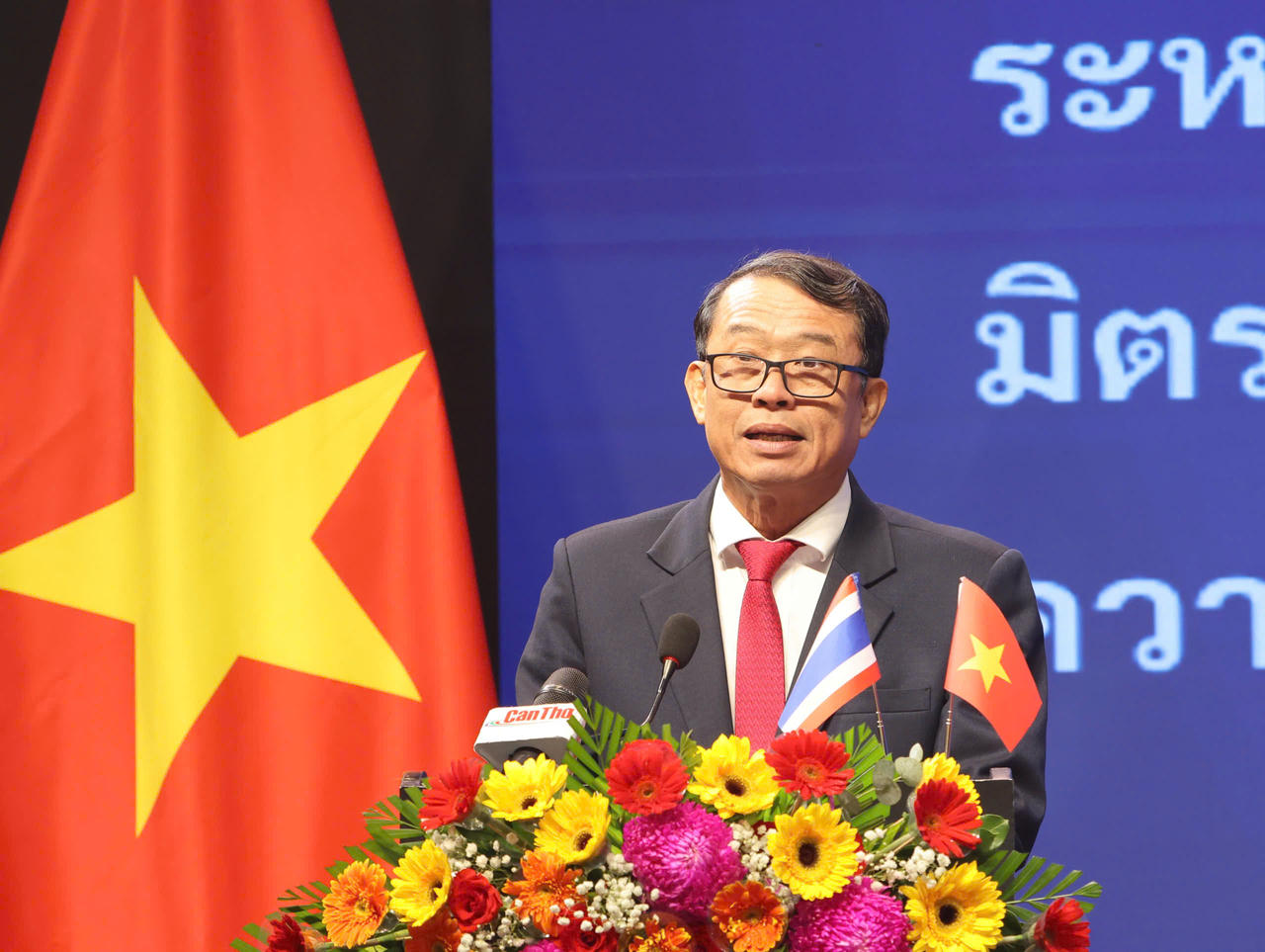 Ông Nguyễn Văn Khởi, Phó Chủ tịch UBND TP Cần Thơ phát biểu tại buổi lễ. (Ảnh: Hà Vy)