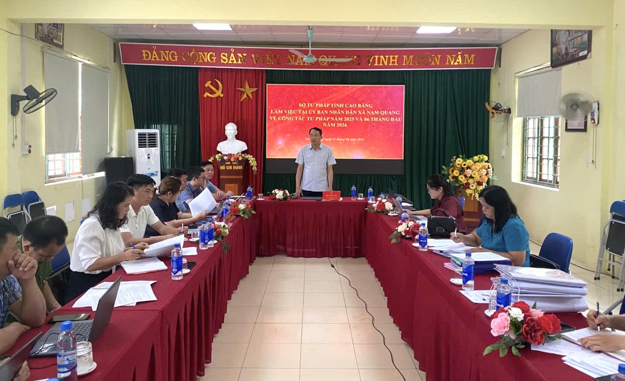 Sở Tư pháp Cao Bằng tháo gỡ những khó khăn, vướng mắc trong công tác tư pháp tại địa phương
