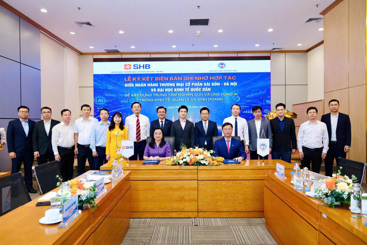  SHB ký kết biên bản ghi nhớ hợp tác với Đại học Kinh tế Quốc dân