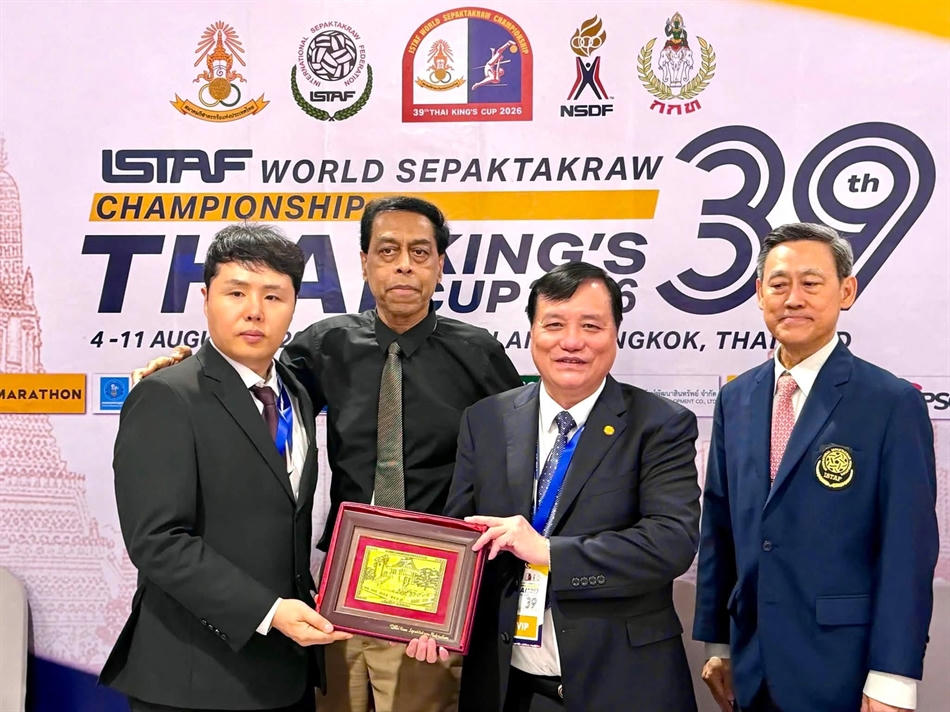 Lãnh đạo Liên đoàn Cầu mây Việt Nam đã có buổi gặp gỡ lãnh đạo Liên đoàn Cầu mây thế giới và châu Á ngay trong khuôn khổ giải đấu tại Thái Lan.