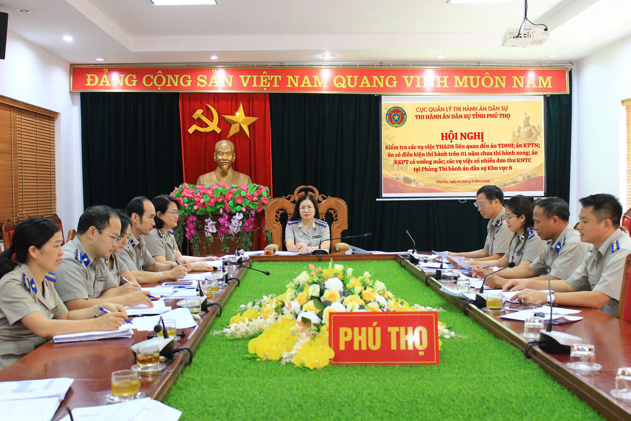 Thi hành án Phú Thọ giải phóng điểm nghẽn, tạo động lực để tăng tốc đạt chỉ tiêu, nhiệm vụ