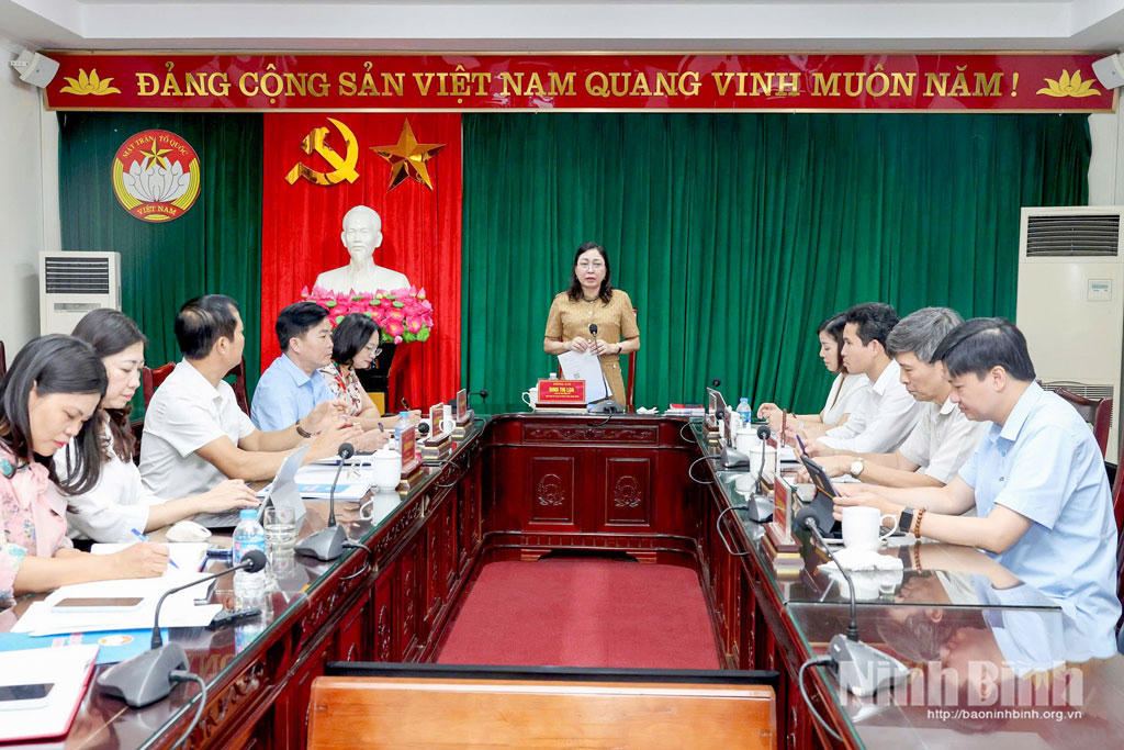 Ban Thường trực Ủy ban MTTQ Việt Nam tỉnh Ninh Bình cho ý kiến đối với nhiều nội dung quan trọng