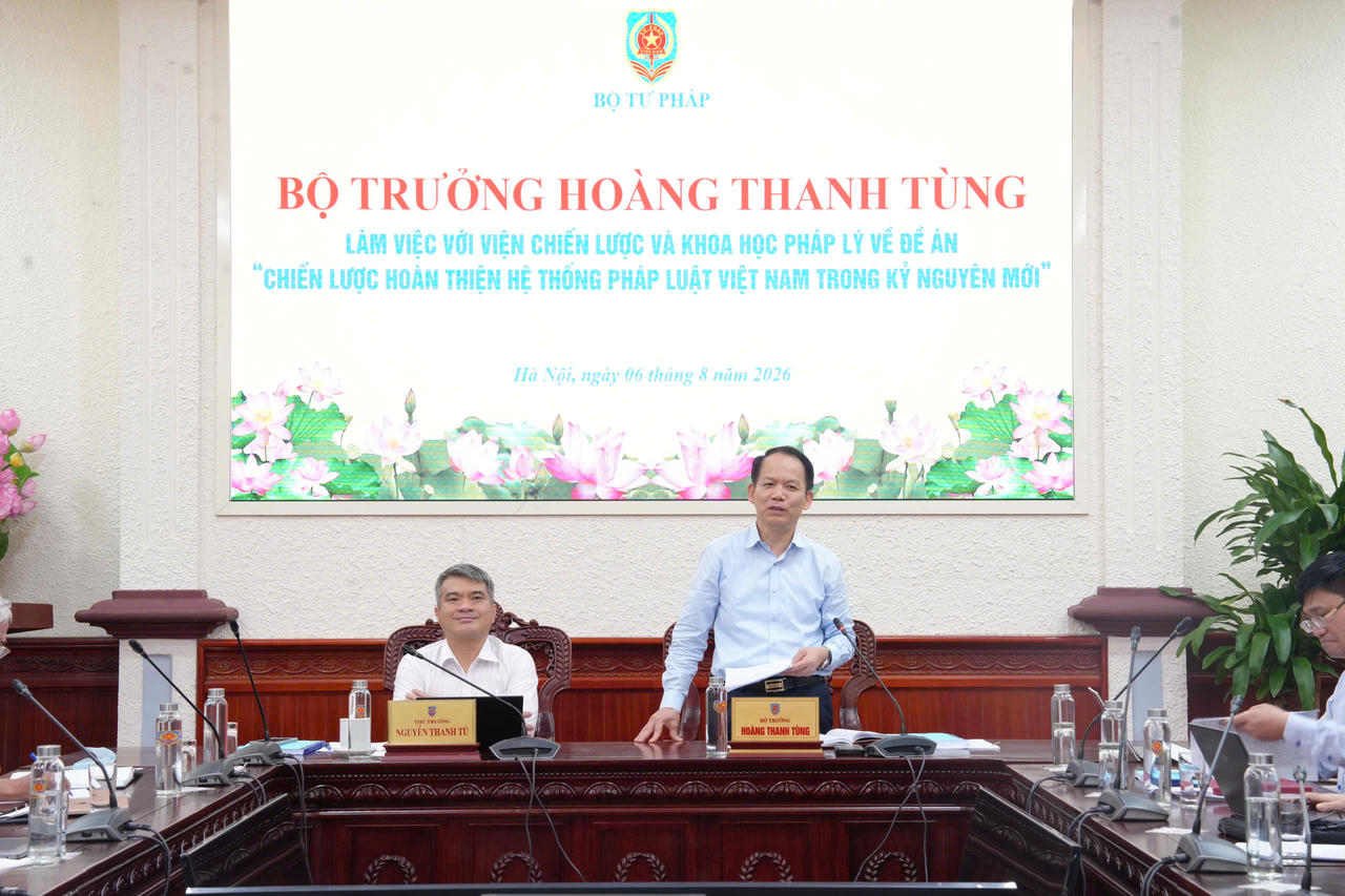 Bộ trưởng Hoàng Thanh Tùng phát biểu kết luận.