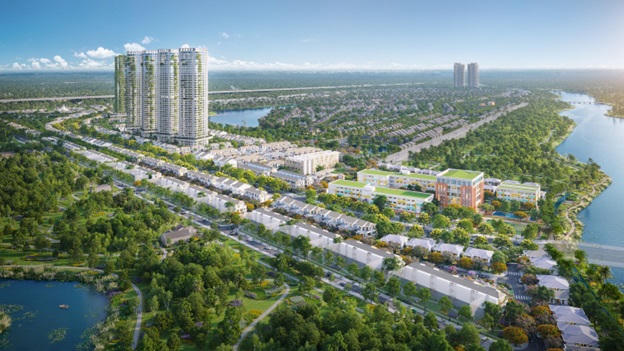 Rừng Phượng nằm trong đại đô thị Eco Retreat với trường học làm trung tâm. Ảnh: Phương Nguyên