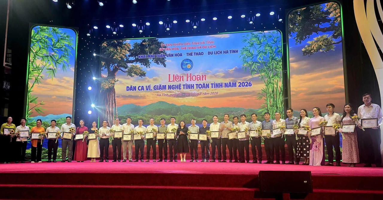 Hà Tĩnh: Khai mạc Liên hoan Dân ca Ví, Giặm Nghệ Tĩnh 