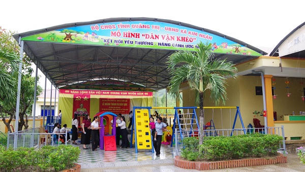 Bộ CHQS tỉnh Quảng Trị bàn giao khu vui chơi cho trẻ em vùng khó khăn