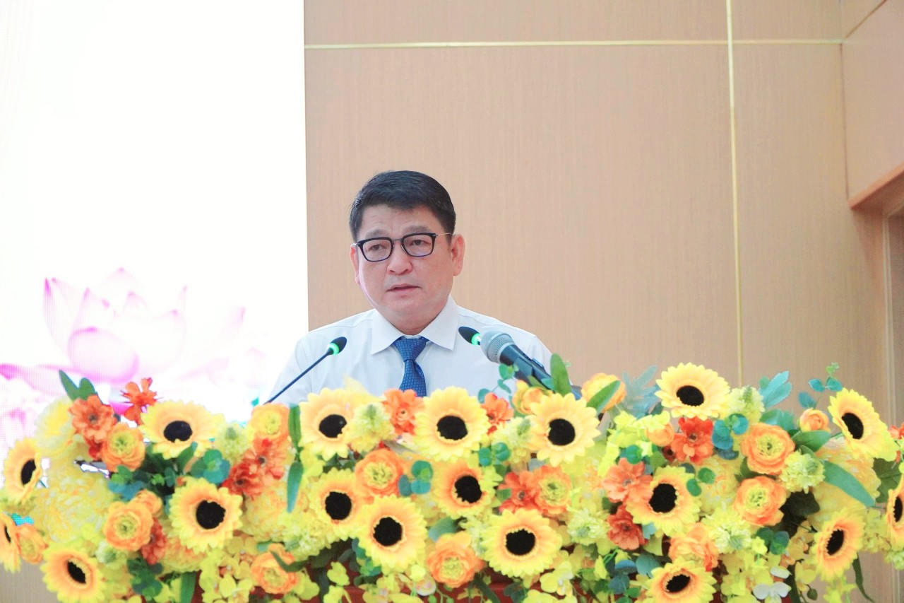 Ông Bùi Quốc Thái, Giám đốc Sở Du lịch An Giang phát biểu. Ảnh: Khánh Thùy