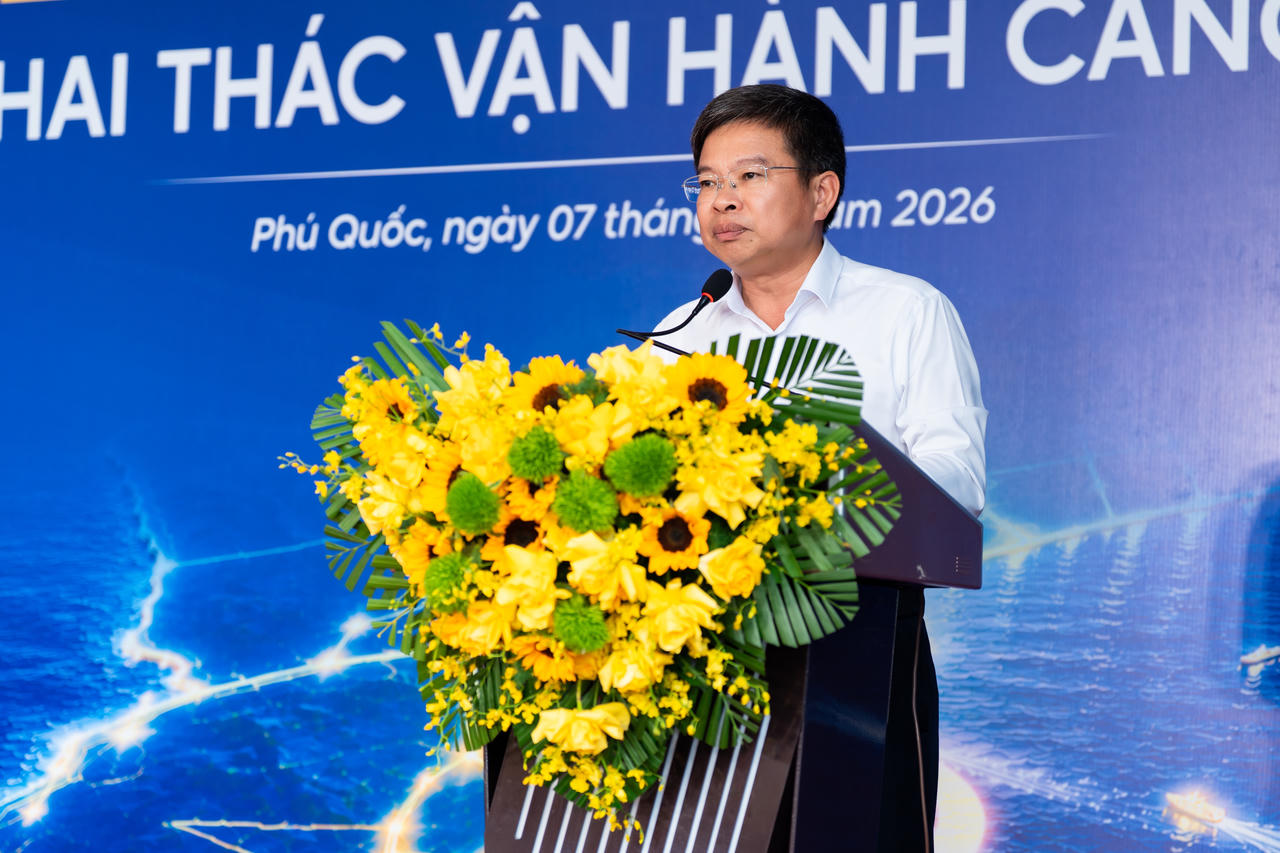Ông Ngô Minh Trí - Phó Chủ tịch UBND Đặc khu Phú Quốc phát biểu. Ảnh: Sun Group