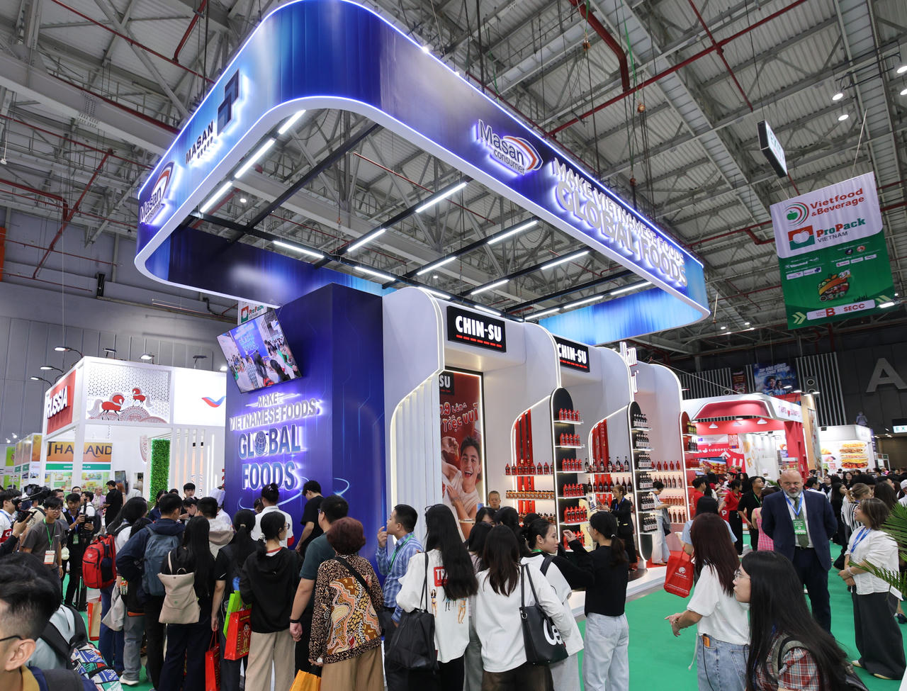 Masan giới thiệu các thương hiệu chủ lực xuất khẩu tại Vietfood 2026.