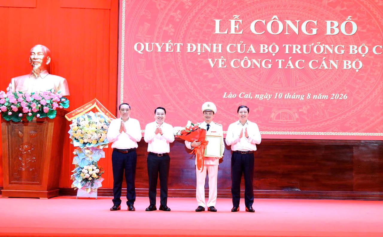 Đại tá Trịnh Khắc Cường được bổ nhiệm làm Giám đốc Công an tỉnh Lào Cai