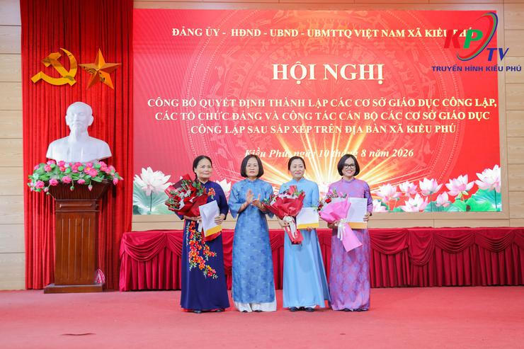Kiều Phú tổ chức Hội nghị công bố quyết định thành lập các cơ sở giáo dục công lập sau sắp xếp - Ảnh 7.