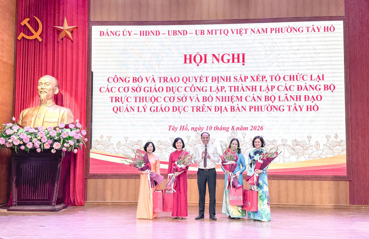 Phường Tây Hồ tinh gọn 'mạng lưới' trường công lập, hình thành 4 trường liên cấp