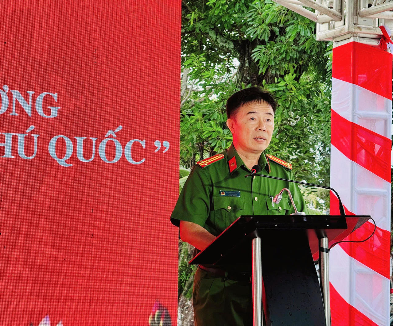 Ông Thượng tá Mai Phương Nam, Trưởng Ban Chỉ đạo. Ảnh: Khánh Thùy