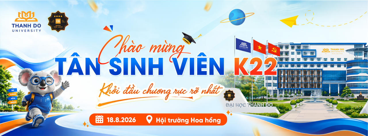 Ngày hội nhập học đợt 1 năm 2026 - chào mừng tân sinh viên K22 của Trường Đại học Thành Đô.