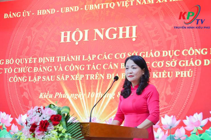 Kiều Phú tổ chức Hội nghị công bố quyết định thành lập các cơ sở giáo dục công lập sau sắp xếp - Ảnh 22.
