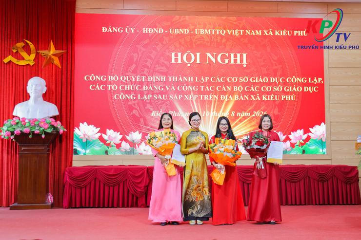 Kiều Phú tổ chức Hội nghị công bố quyết định thành lập các cơ sở giáo dục công lập sau sắp xếp - Ảnh 6.