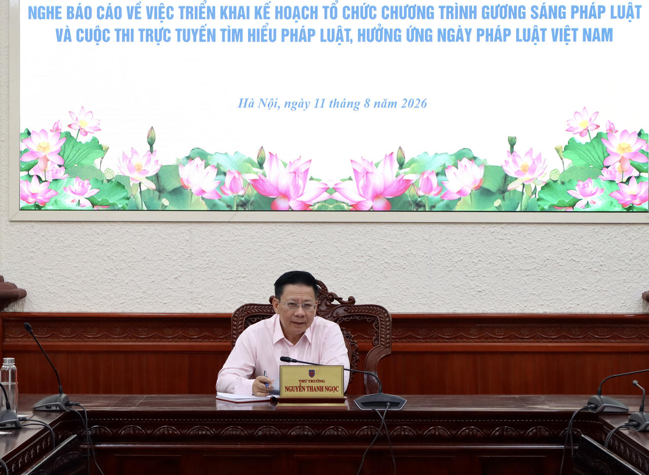  Thứ trưởng Nguyễn Thanh Ngọc phát biểu kết luận.