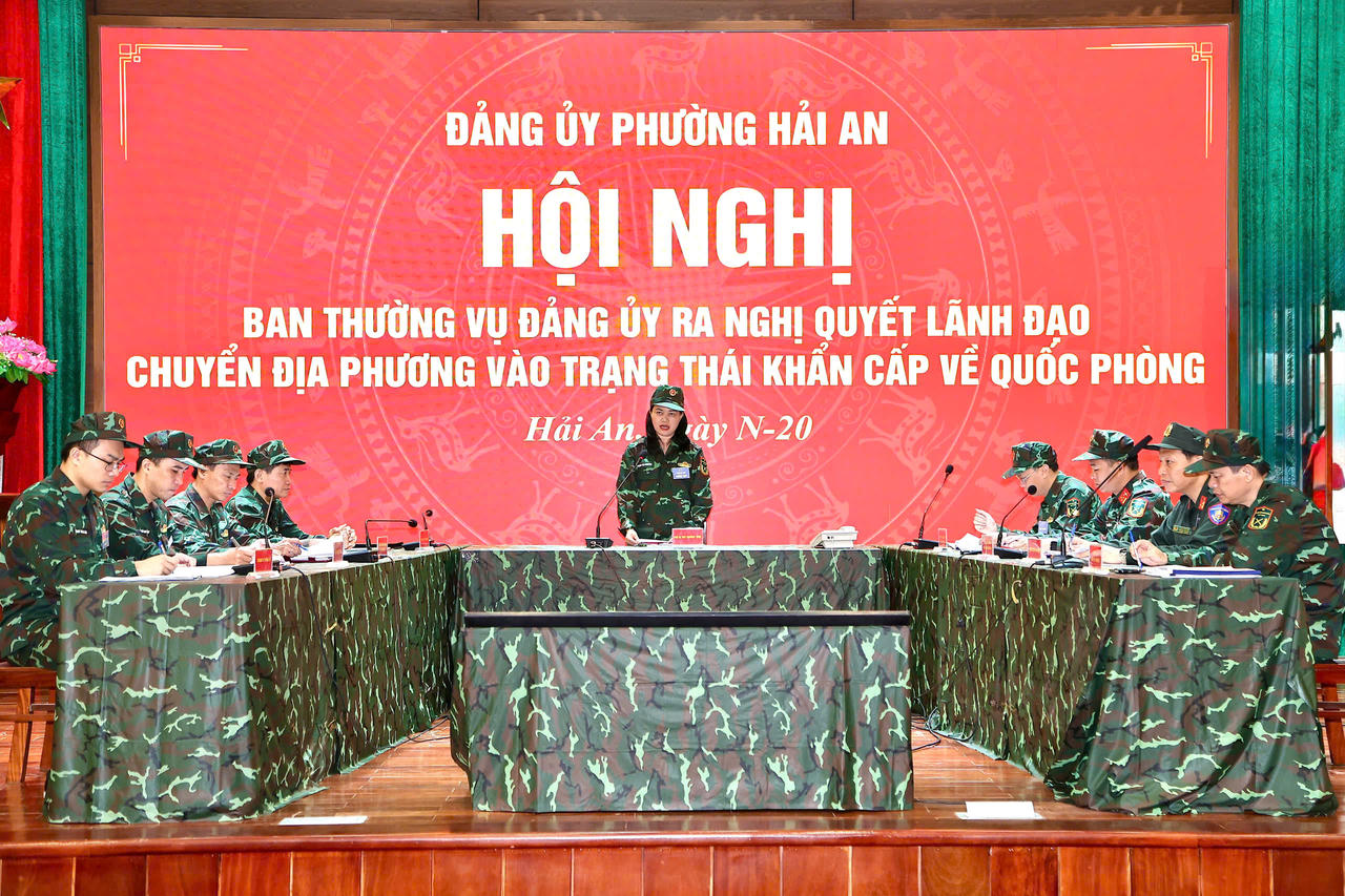 Hải An diễn tập chiến đấu trong khu vực phòng thủ năm 2026