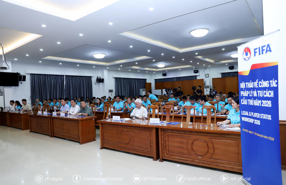  Các đại biểu và đại diện các câu lạc bộ, đơn vị thành viên VFF tham dự hội thảo (Ảnh: Thu Hà)