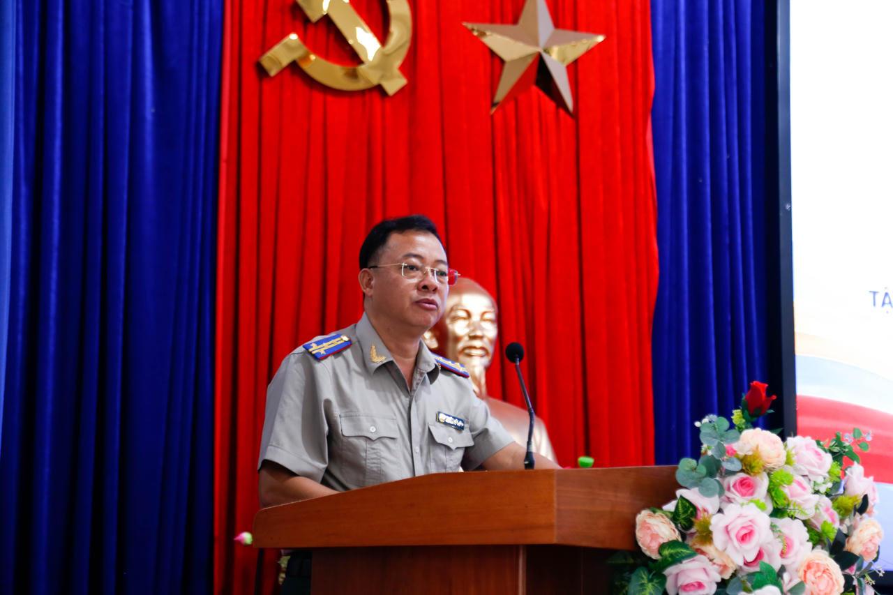 Ông Nguyễn Xuân Tùng, Trưởng THADS thành phố Đà Nẵng phát biểu tại Hội nghị.