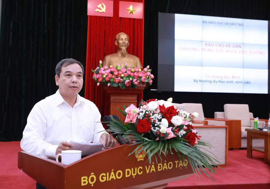 Ông Hoàng Đức Minh - Vụ trưởng Vụ Học sinh, sinh viên (Bộ GD&ĐT). (Ảnh: BTC)