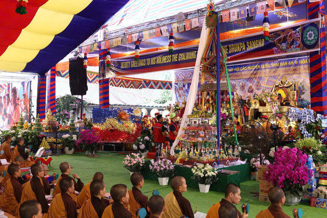 Đại lễ Cầu an Quan Âm Tara Yuldog tiêu trừ chướng ngại, tăng trưởng phúc lành. Ảnh: Tư liệu