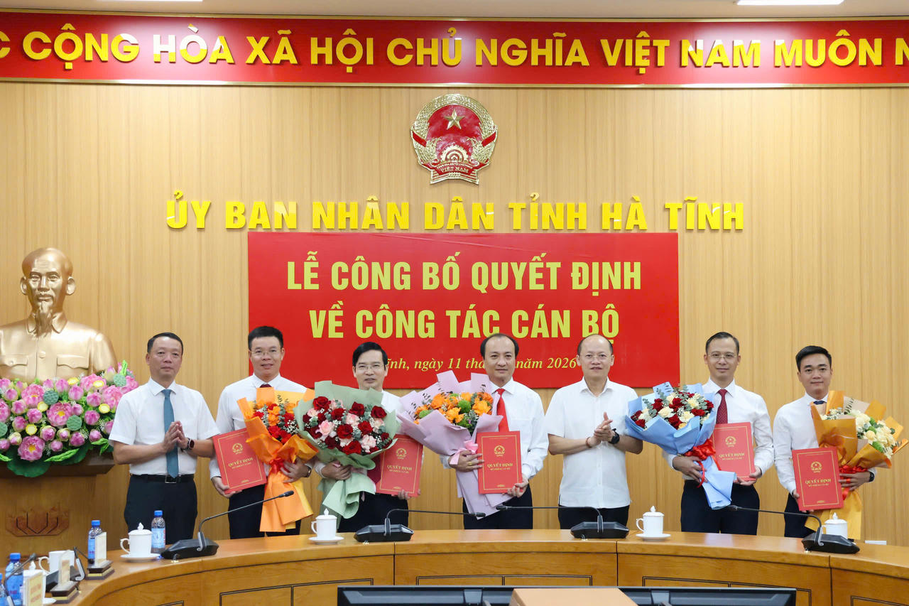 Ông Trần Công Thành được bổ nhiệm giữ chức Phó Giám đốc Sở Tư pháp Hà Tĩnh 