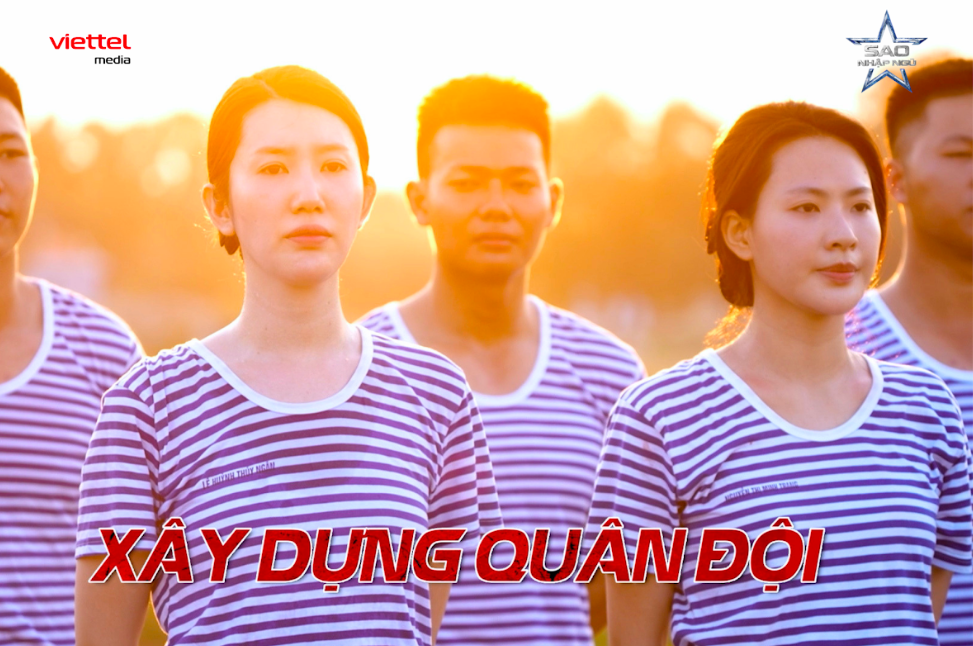 Các chiến sĩ sẵn sàng vứt bỏ hình ảnh soái ca, mỹ nhân để tham gia chương trình. Ảnh: Viettel
