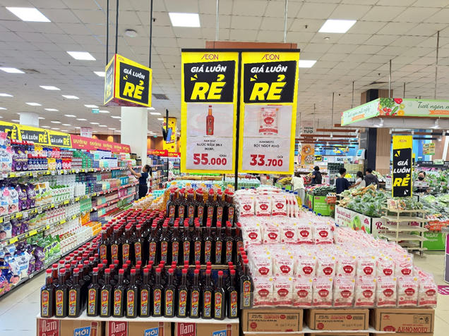 Không chỉ khuyến mại theo đợt, AEON Việt Nam từng bước mở rộng các giải pháp về giá theo hướng dài hạn, đồng thời phối hợp với các nhà cung cấp nhằm tối ưu nguồn hàng và chi phí