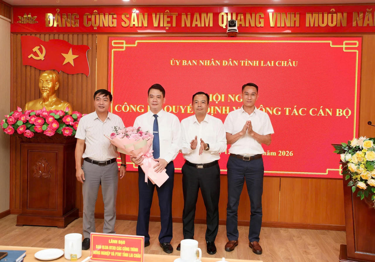 Lai Châu có tân Phó Giám đốc Ban QLDA đầu tư xây dựng các công trình Nông nghiệp và Phát Triển nông thôn tỉnh