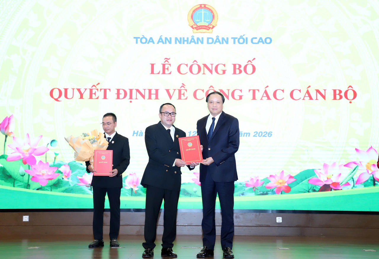 TANDTC bổ nhiệm lãnh đạo Tòa Phúc thẩm tại Hà Nội và Vụ Giám đốc, kiểm tra II