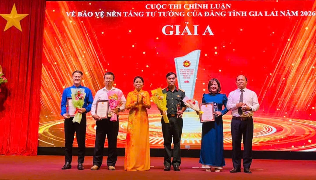 Trao giải Cuộc thi chính luận về bảo vệ nền tảng tư tưởng của Đảng tỉnh Gia Lai năm 2026