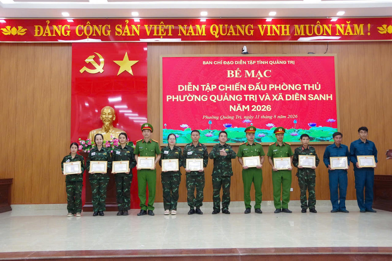 Quảng Trị: Hiệp đồng chặt chẽ, xử trí linh hoạt trong diễn tập chiến đấu phòng thủ