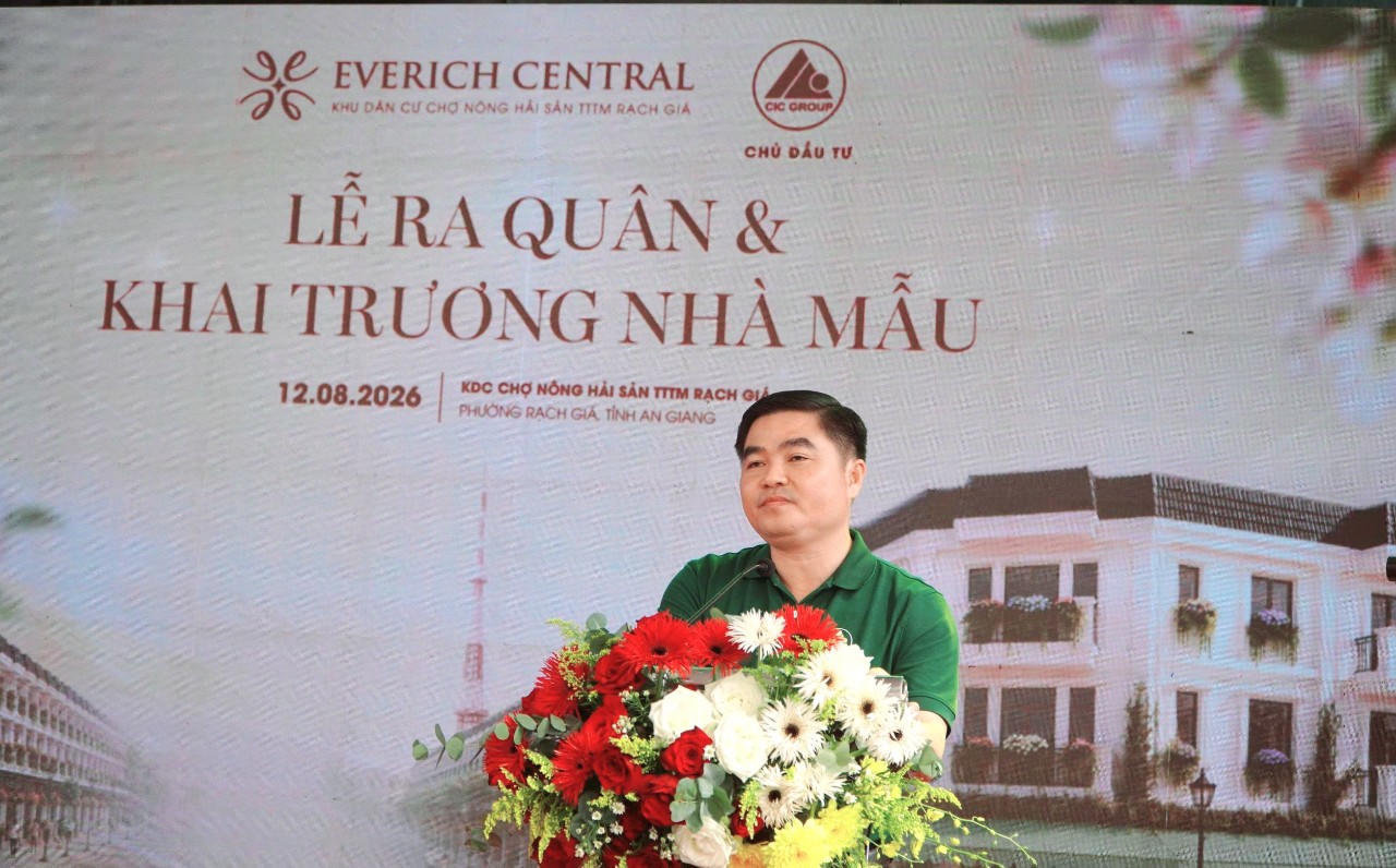 Ông Nguyễn Xuân Dũng, Chủ tịch Hội đồng quản trị CIC Group phát biểu. Ảnh: Khánh Thùy