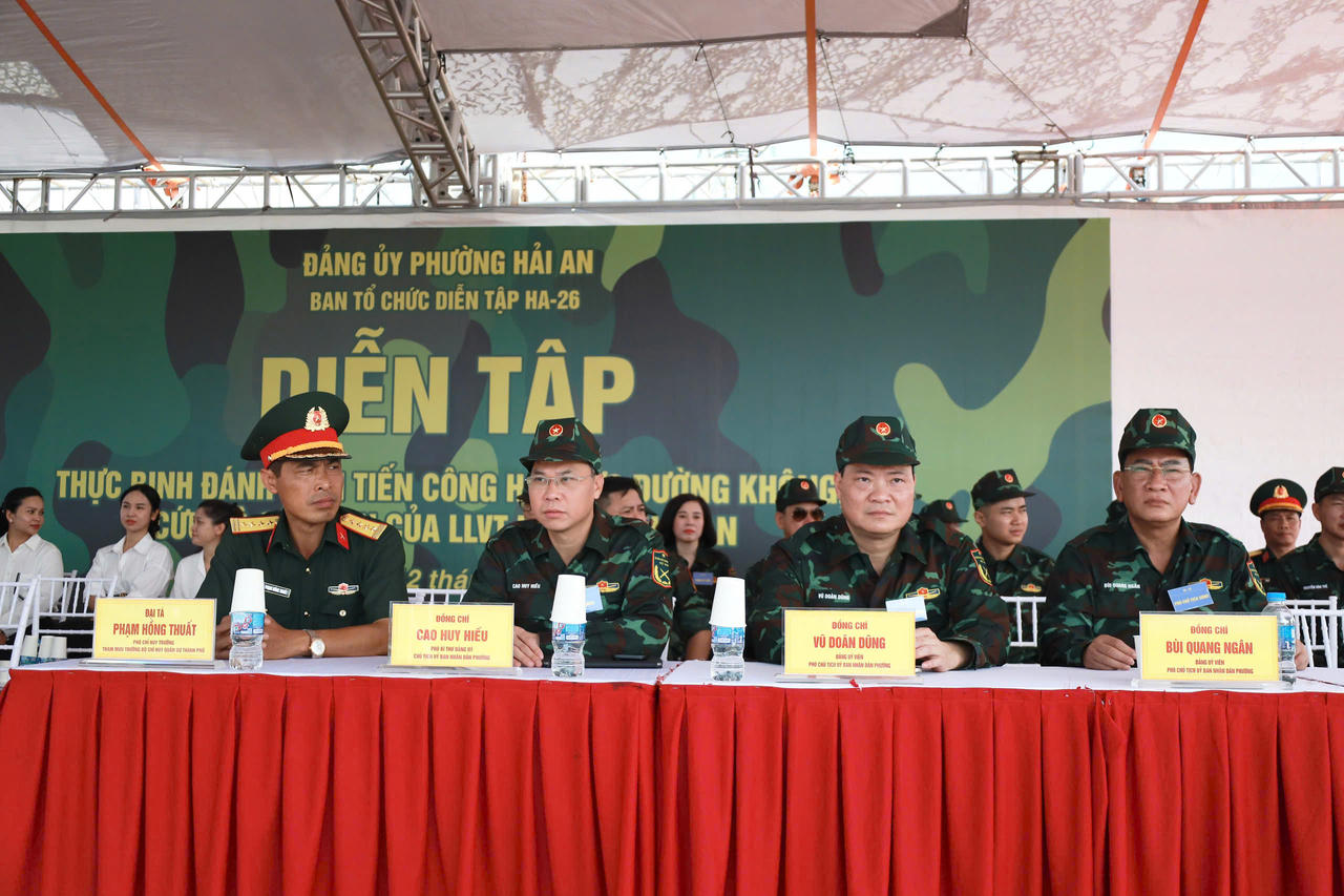 Phường Hải An bế mạc diễn tập chiến đấu trong khu vực phòng thủ năm 2026