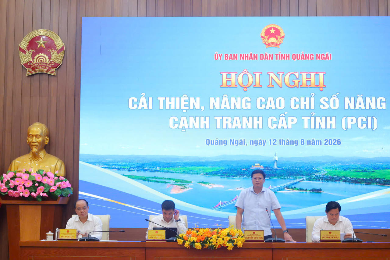 Hội nghị cải thiện, nâng cao Chỉ số năng lực cạnh tranh cấp tỉnh (PCI), do Phó Bí thư Tỉnh ủy, Chủ tịch UBND tỉnh Nguyễn Đức Tâm chủ trì.