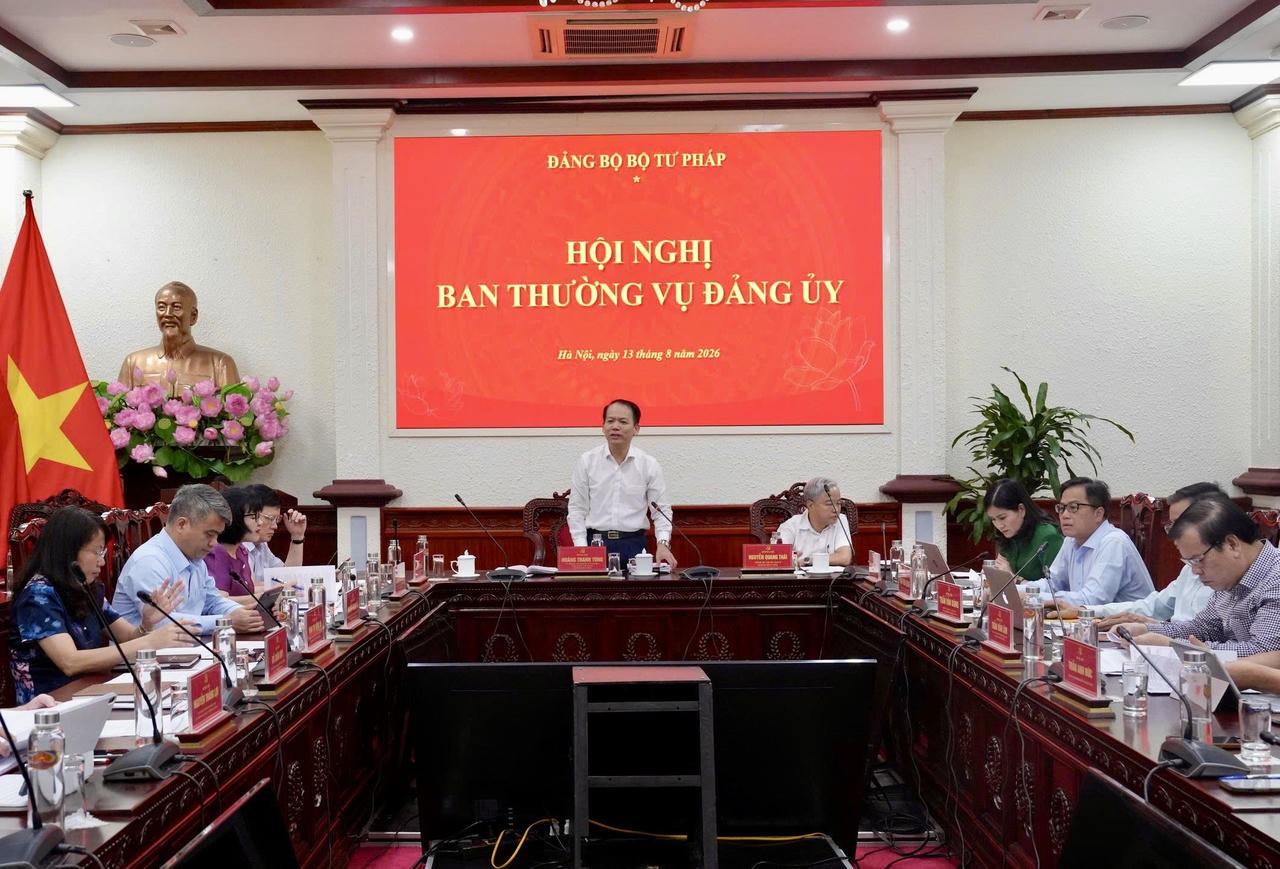 Ban Thường vụ Đảng ủy Bộ Tư pháp tập trung lãnh đạo, chỉ đạo các nhiệm vụ trọng tâm