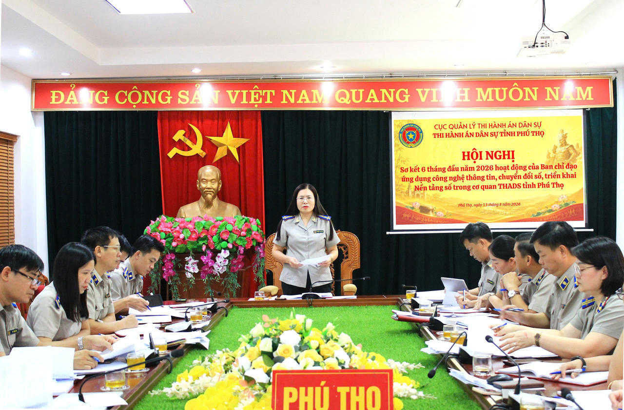 Thi hành án dân sự Phú Thọ: Đột phá từ Nền tảng số, chuyển biến từ hành động