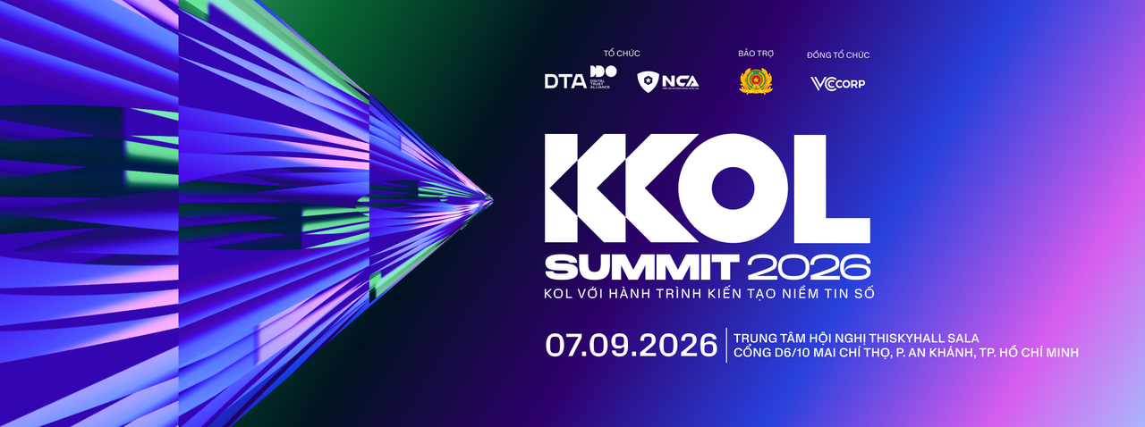 KOL Summit 2026 sẽ diễn ra vào ngày 7/9 tới tại TP HCM. Ảnh: BTC